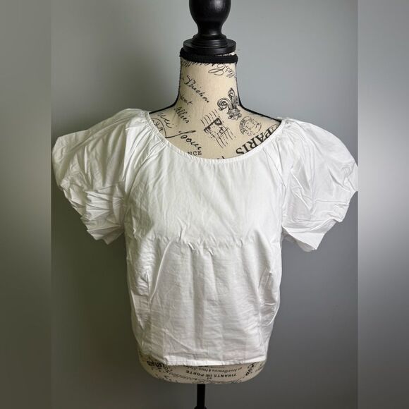 J.Crew J.Crew Fitted puff-sleeve top New size 16 - Picture 5 of 8